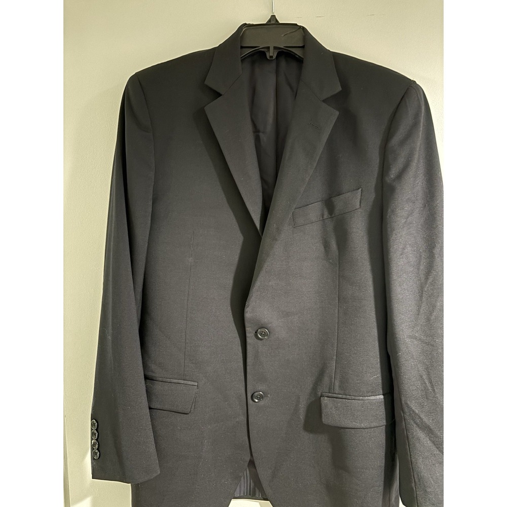 Brooks Brothers 1818 Fitzgerald Blazer 40R Black 100% Wool Estrato Italy USA